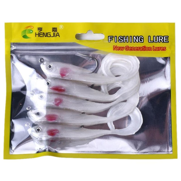 5 Piece 11cm/16g Soft Fish Lure Set For Sea Bass Fishing