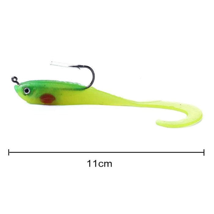 5 Piece 11cm/16g Soft Fish Lure Set For Sea Bass Fishing