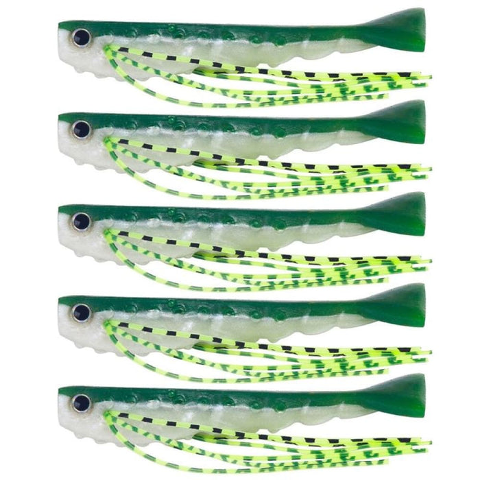 5 Piece 6.6cm Hengjia So175 Split Fork Soft Bait Salmon