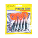 5 Piece 7cm 10g Soft Bait Pack With Spinnerbait And Curly