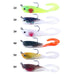 5 Piece 7cm 10g Soft Bait Pack With Spinnerbait And Curly