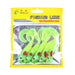 5 Piece 7cm 10g Soft Bait Pack With Spinnerbait And Curly