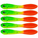 5 Piece 7cm Soft Fishing Lure Pack Dual Colour