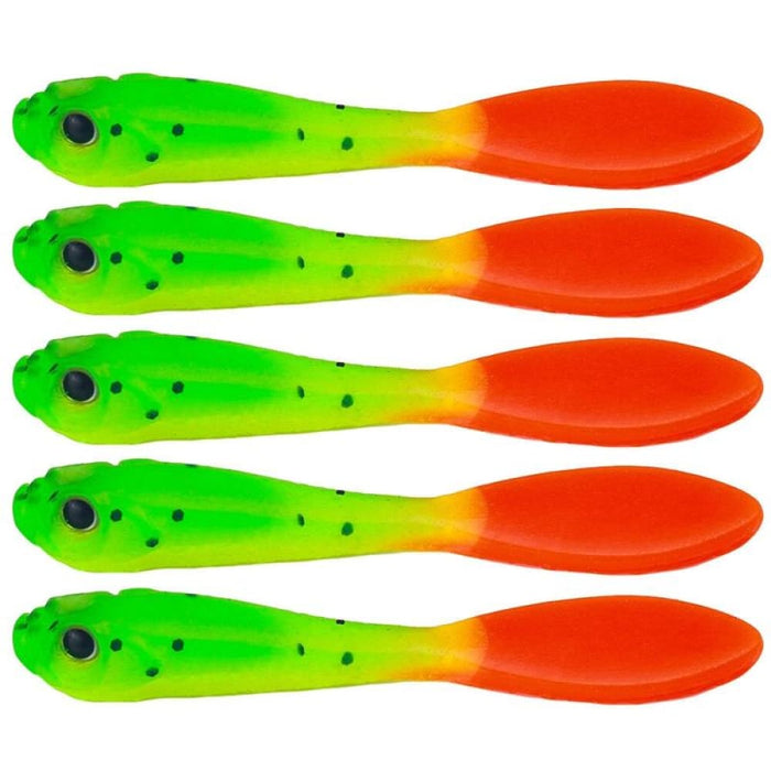 5 Piece 7cm Soft Fishing Lure Pack Dual Colour