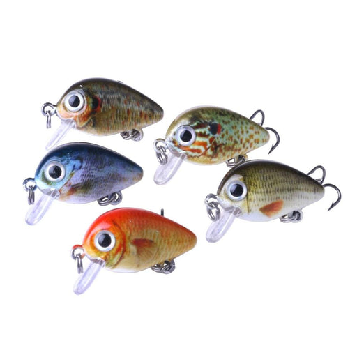 5 Piece Bionic Rock Fishing Lure Set With Plastic Box