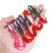 5 Piece Colourful Curly Tail Soft Bait Set For Lua Fishing