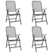 5 Piece Garden Dining Set Anthracite Metal Mesh Txoonon