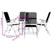 5 Piece Garden Dining Set Anthracite Metal Mesh Txoonon