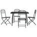 5 Piece Garden Dining Set Anthracite Metal Mesh Txoonoo