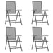 5 Piece Garden Dining Set Anthracite Steel Tonikik