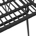 5 Piece Garden Dining Set Black Poly Rattan Topintn