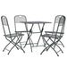 5 Piece Garden Dining Set Expanded Metal Mesh Anthracite