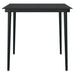 5 Piece Garden Dining Set Black Tbkkoaa