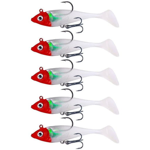 5 Piece Hengjia So071 t Tail Lead Fishing Lure Soft Bait