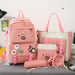 5 Piece Lightweight Girls Backpack Set