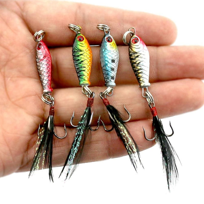 5 Piece Small Iron Plate Freshwater Bait 2.5cm 4g