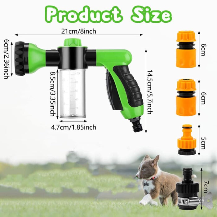 5 Pieces Pet Bathing Tool Set Include Hose Spray Nozzle