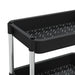 5-tier Kitchen Trolley Black 40x22x116 Cm Iron And Abs