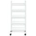 5-tier Kitchen Trolley White 46x26x105 Cm Iron Ttltxk