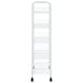 5-tier Kitchen Trolley White 46x26x105 Cm Iron Ttltxk