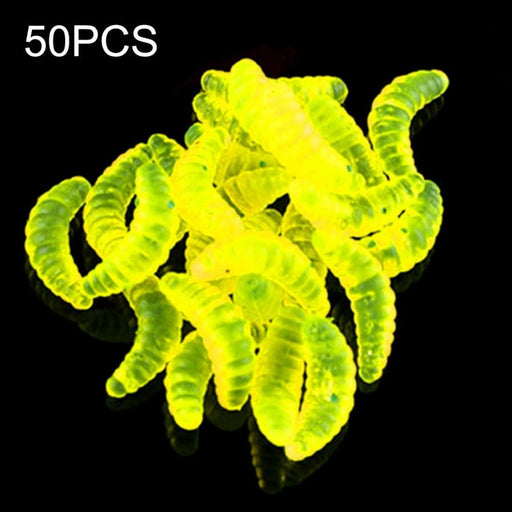 50 Piece 20mm Soft Bait Worms For Fishing Gear