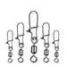 50 Piece Stainless Steel Fishing Swivels With Snap Connector