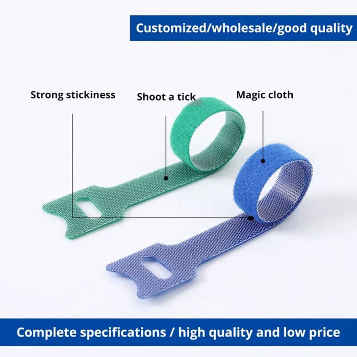 50/100 Pcs Nylon Coloured Detachable Reusable Cable Wire Tie