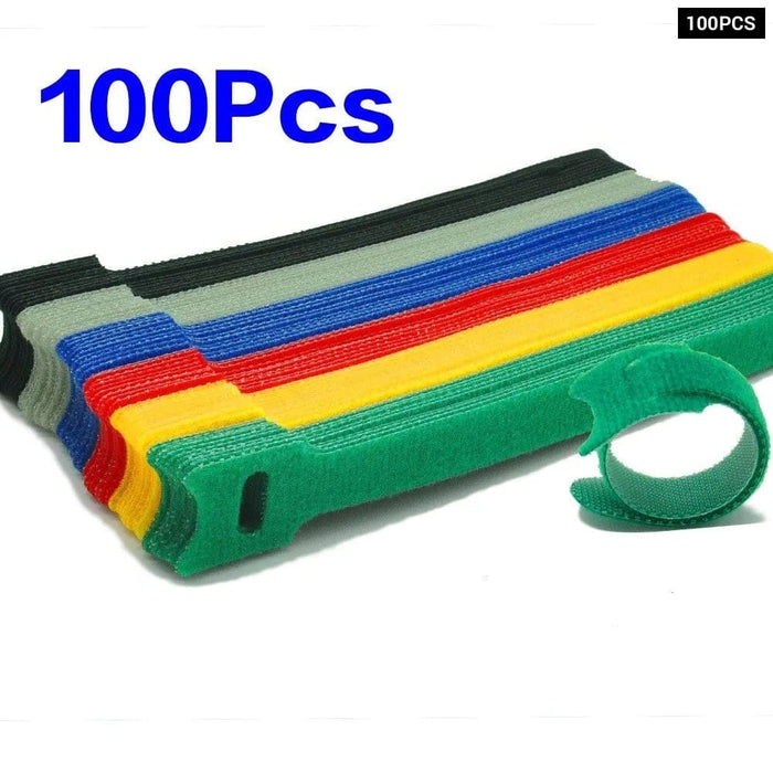 50/100 Pcs Nylon Coloured Detachable Reusable Cable Wire Tie