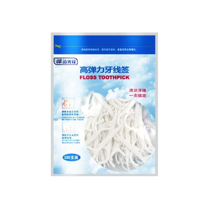 50/100pcs Dental Floss Stick Tooth Cleaning Interdental