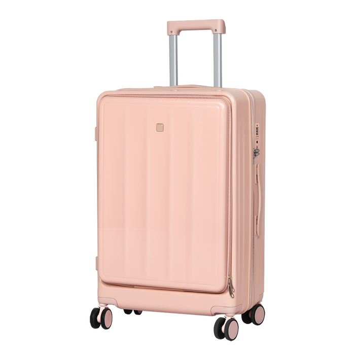 Goslash Picks 26" Luggage Trolley Travel Hard Pink