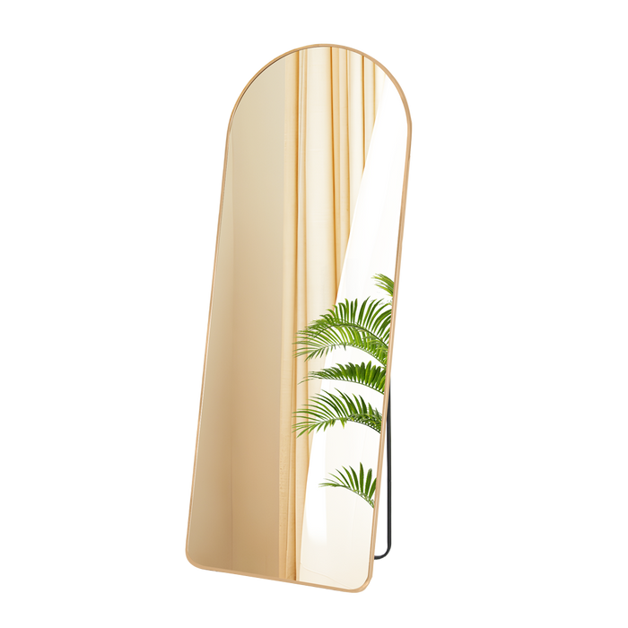 165Cm Arched Full Length Mirror - Gold