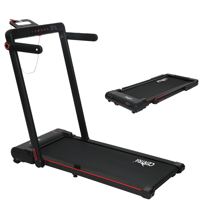 2 In 1 Treadmill - Black Red