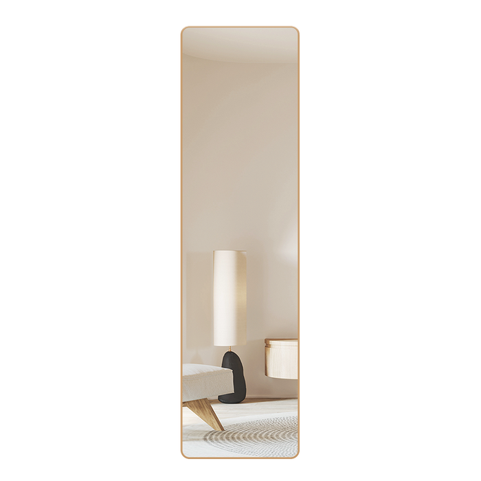 Wall Mounted Full Length Mirror - Gold