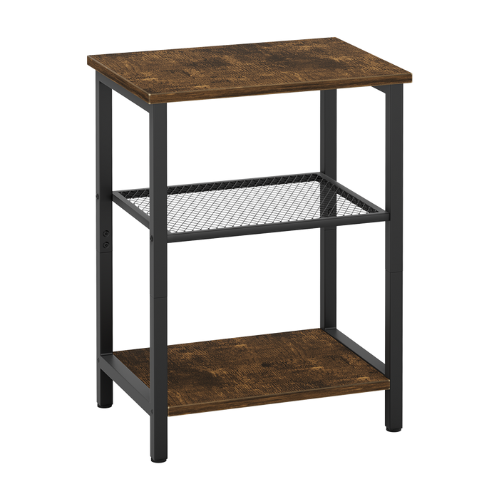 Goslash Picks 3-Tier Side Table - Brown And Black M 29Cmx39Cmx54Cm