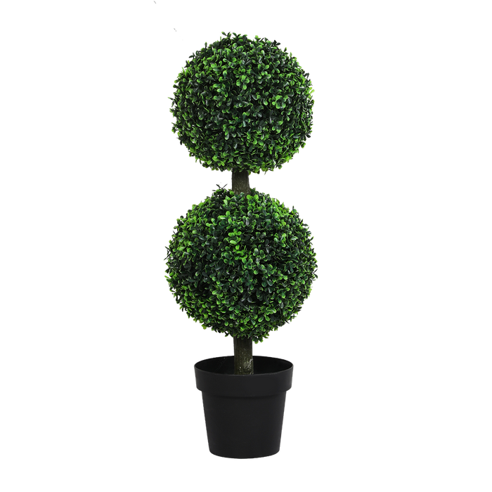 Goslash Picks Artificial Double Ball Boxwood Trees