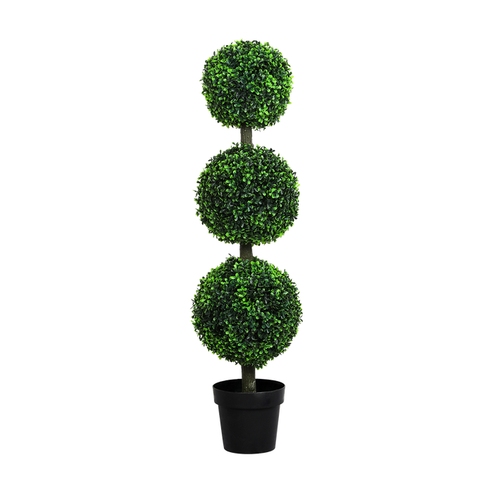 Artificial Triple Ball Boxwood Trees