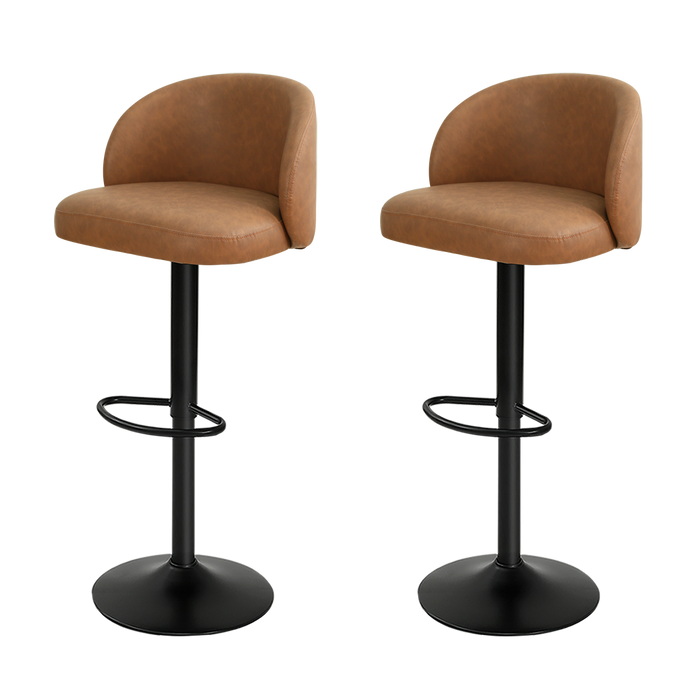 Goslash Picks Rolling Bar Stool - Brown