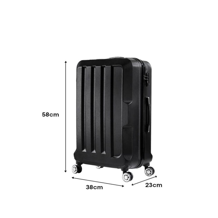 Goslash Picks 51 Cm Travel Luggage Lightweight Black 20 Inch