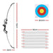 55lbs Bow Arrow Set Recurve Takedown Archery Hunting