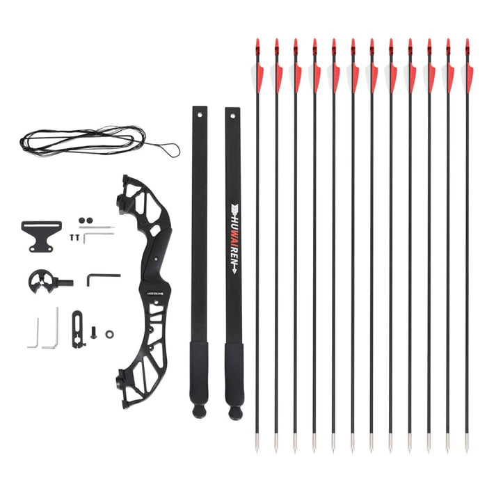 55lbs Bow Arrow Set Recurve Takedown Archery Hunting