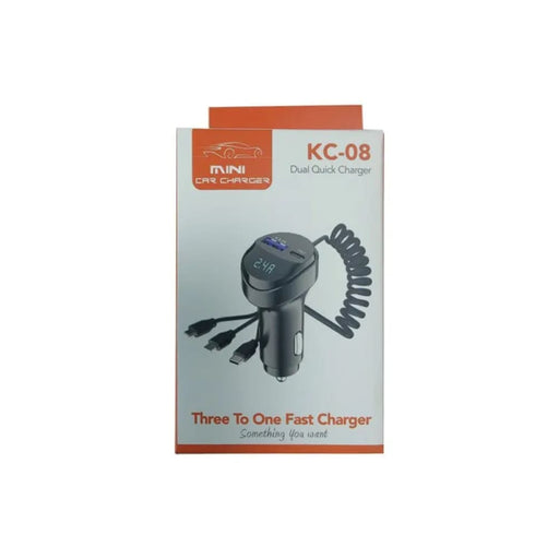 55w 2 Port Usb Car Charger With Voltage Display