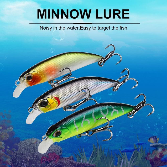 5cm Sinking Minnow Lure For Freshwater And Sea Bass Fishing