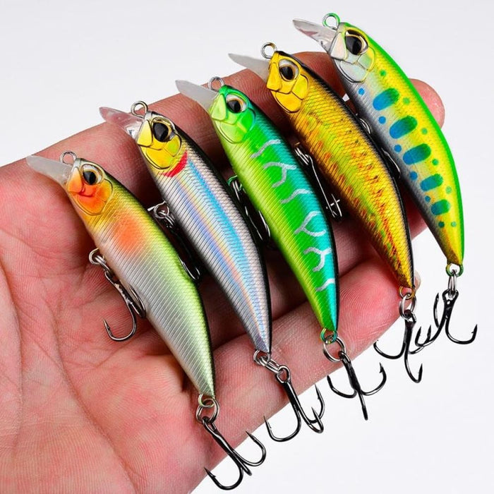 5cm Sinking Minnow Lure For Freshwater And Sea Bass Fishing