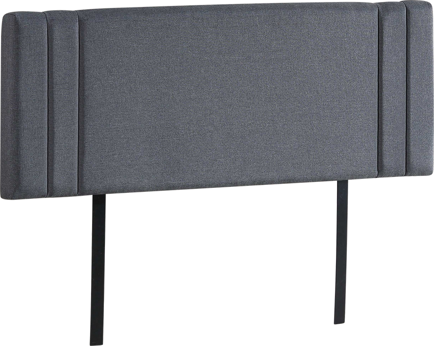 Linen Fabric Queen Bed Deluxe Headboard Bedhead - Grey