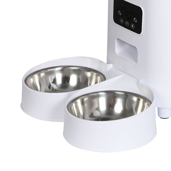 5l Auto Pet Feeder Automatic Camera Wi-fi White