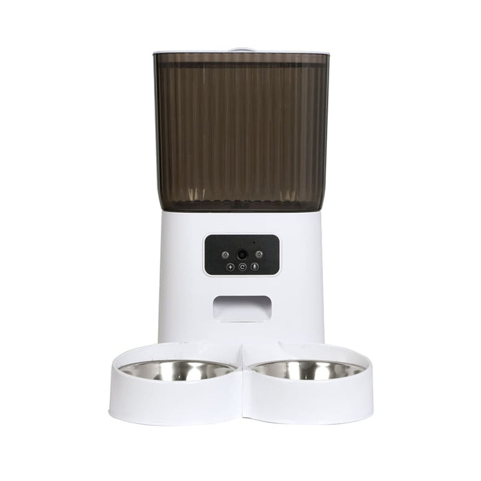 5l Auto Pet Feeder Automatic Camera Wi-fi White