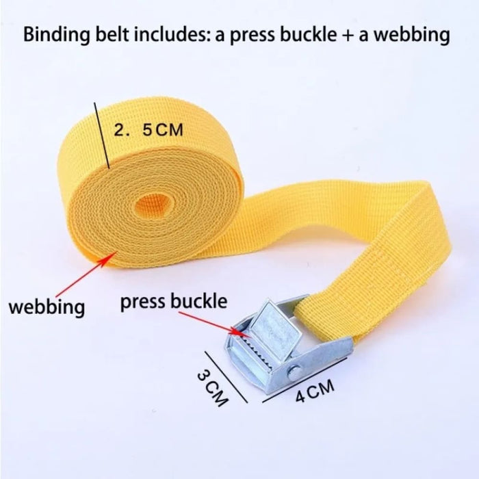 5m Heavy Duty Luggage Straps With Adjustable Buckle