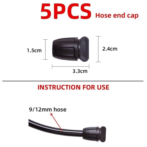 5pcs 9 12mm Hose End Captube Connector Pe Pipe Joints