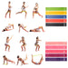 5pcs Elastic Body Shaping Slimming Stretch Resistance Band