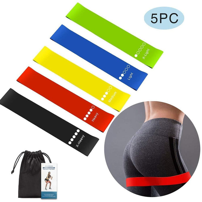 5pcs Elastic Body Shaping Slimming Stretch Resistance Band